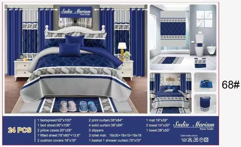 ✨ Ensemble Complet de Luxe 24 Pièces – Chambre & Salle de Bain ✨