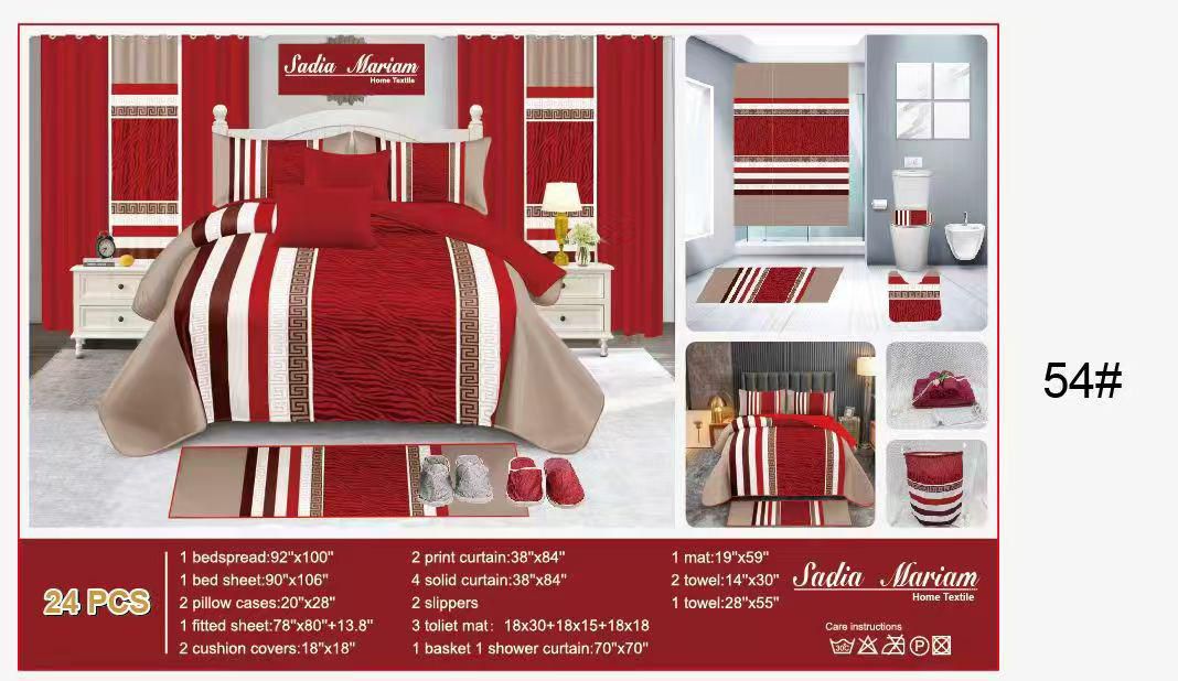 ✨ Ensemble Complet de Luxe 24 Pièces – Chambre &amp; Salle de Bain ✨